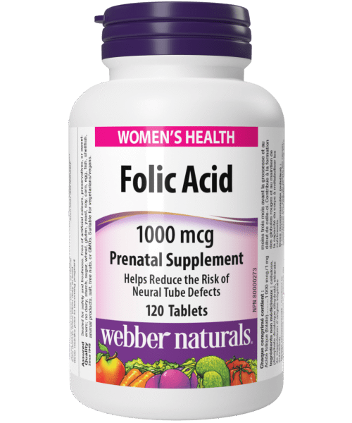 Folic Acid 1000 mcg Tablets
